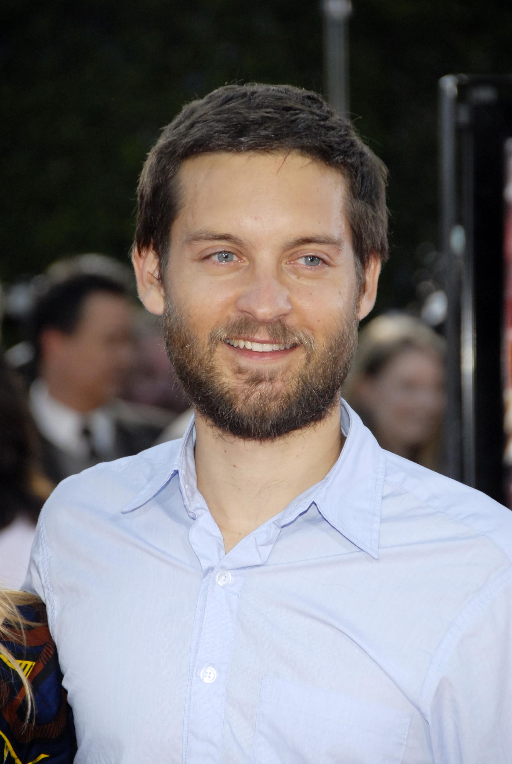 Tobey Maguire ARRIVING TO THE ' TROPIC THUNDER' PREMIERE.