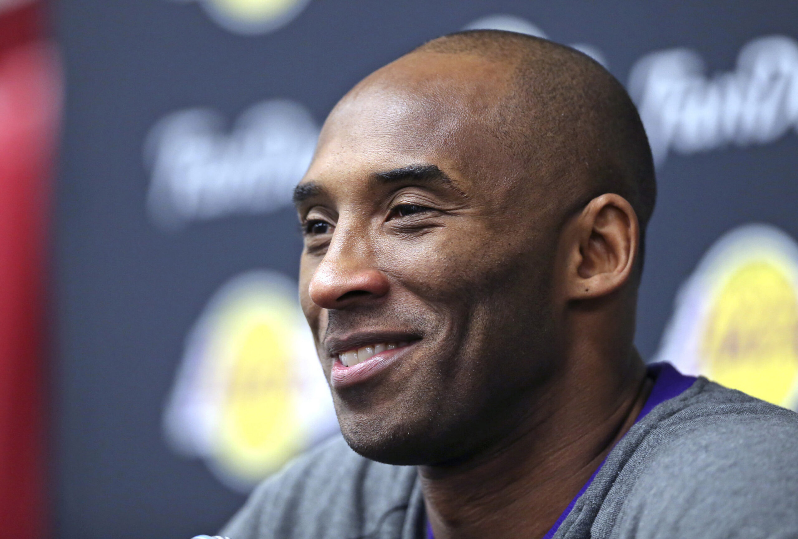 Kobe Bryant smiling