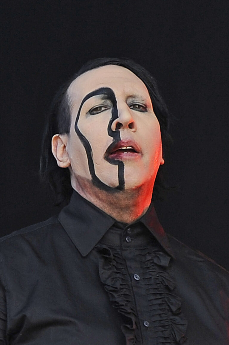 Marilyn Manson performing at Download Festival