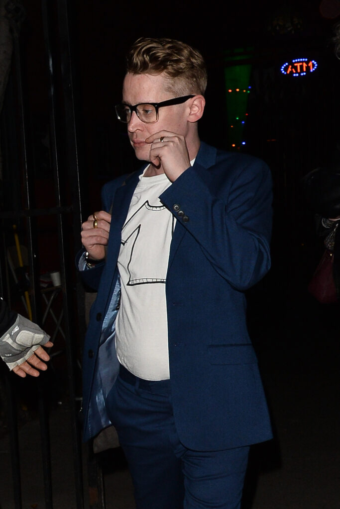 Macaulay Culkin and Brenda Song Leave His Podcast Show at The Largo