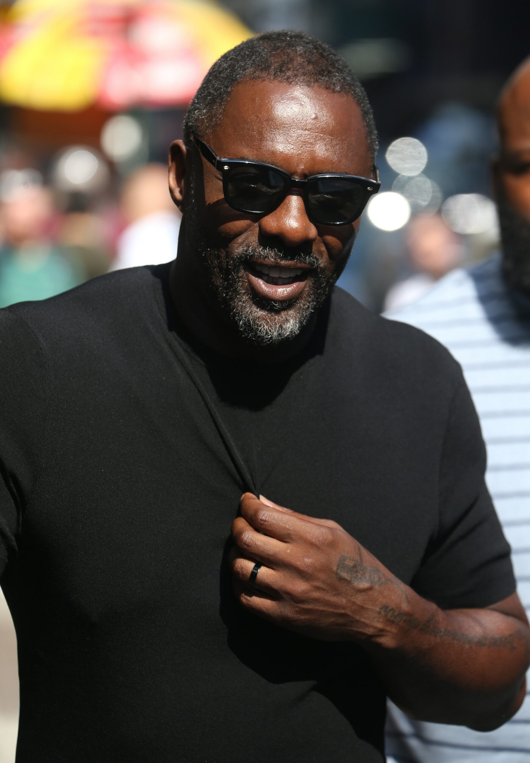 Idris Elba and wife Sabrina Dhowre in New York City