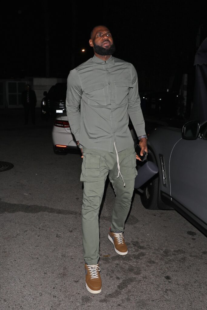 LeBron James parties at the Nice Guy club with his friends