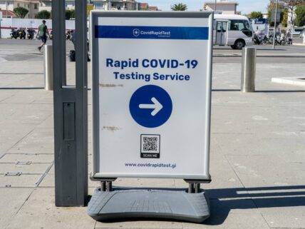 Rapid COVID-19 Testing Service Sign
