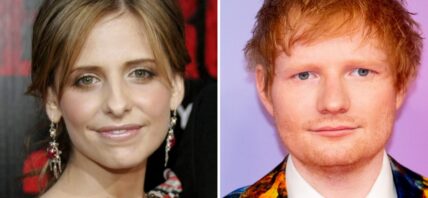 Sarah Michelle Gellar and Ed Sheeran