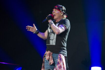 Axl Rose at a Guns N Roses concert