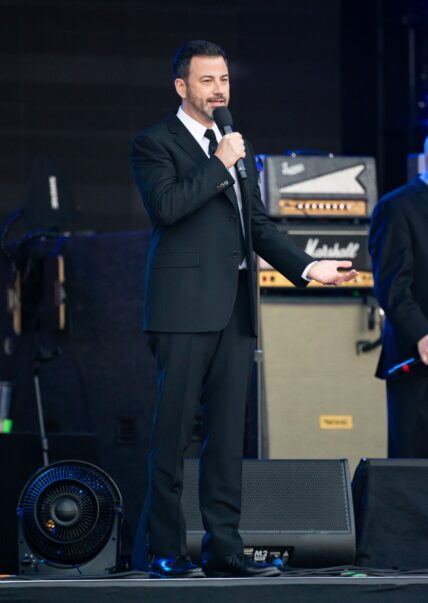 Jimmy Kimmel is seen at 'Jimmy Kimmel Live' in Los Angeles, California.