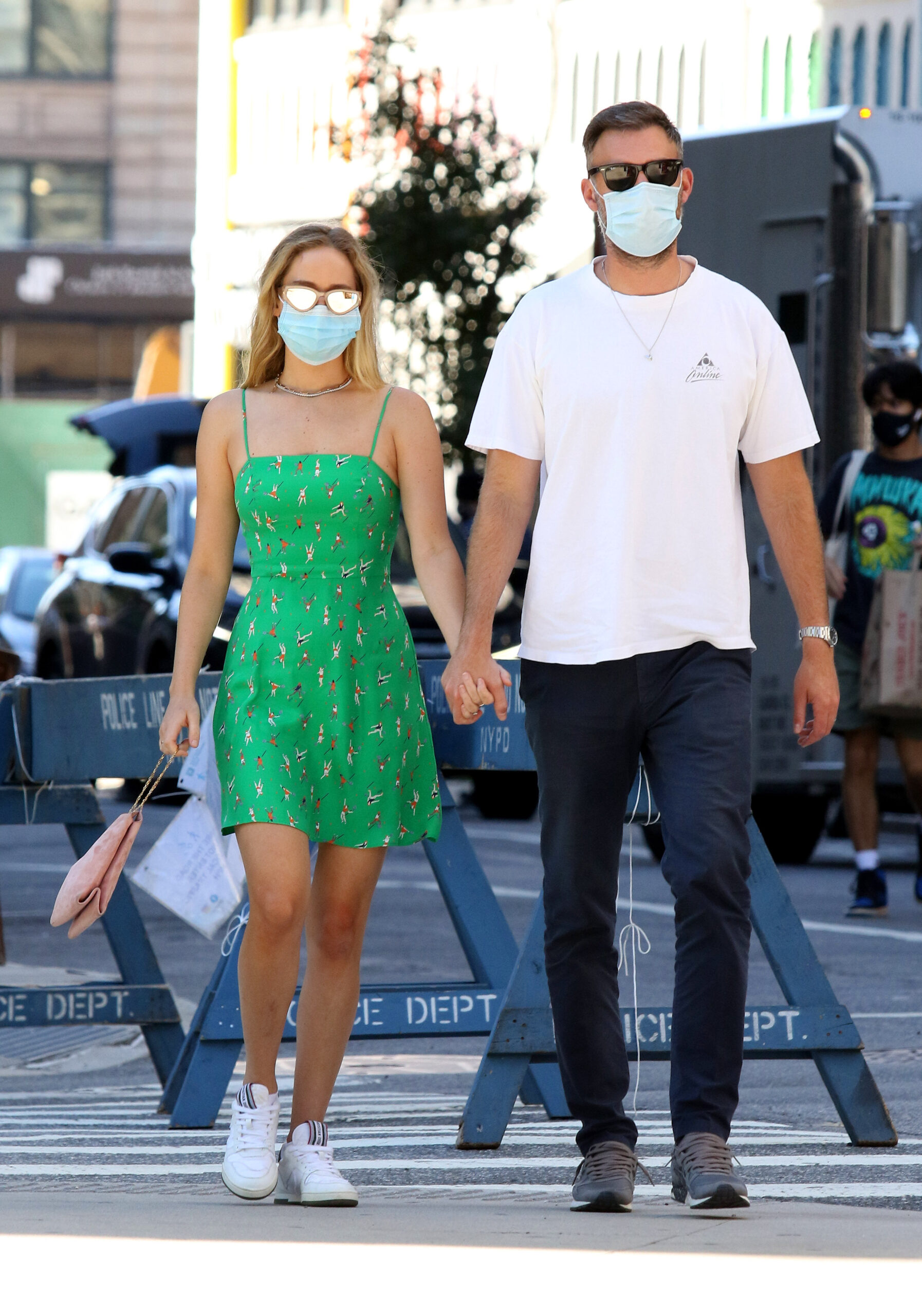 Jennifer Lawrence and husband Cooke Maroney step out to have lunch on Labor Day weekend in NYC
