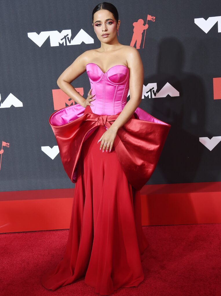 Camila Cabello at the 2021 MTV VMAs at the Barclays Center Brooklyn in New York City