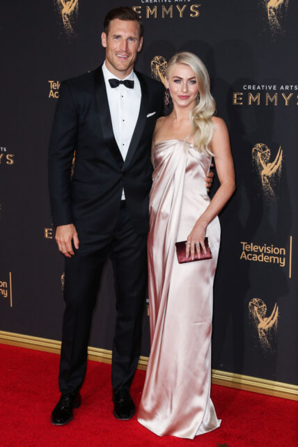 Julianne Hough and husband Brooks Laich arrive at the 2017 Creative Arts Emmy Awards - Day 1