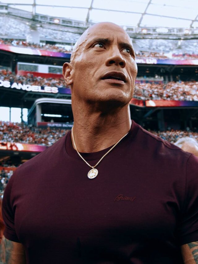 Dwayne Johnson at the Super Bowl