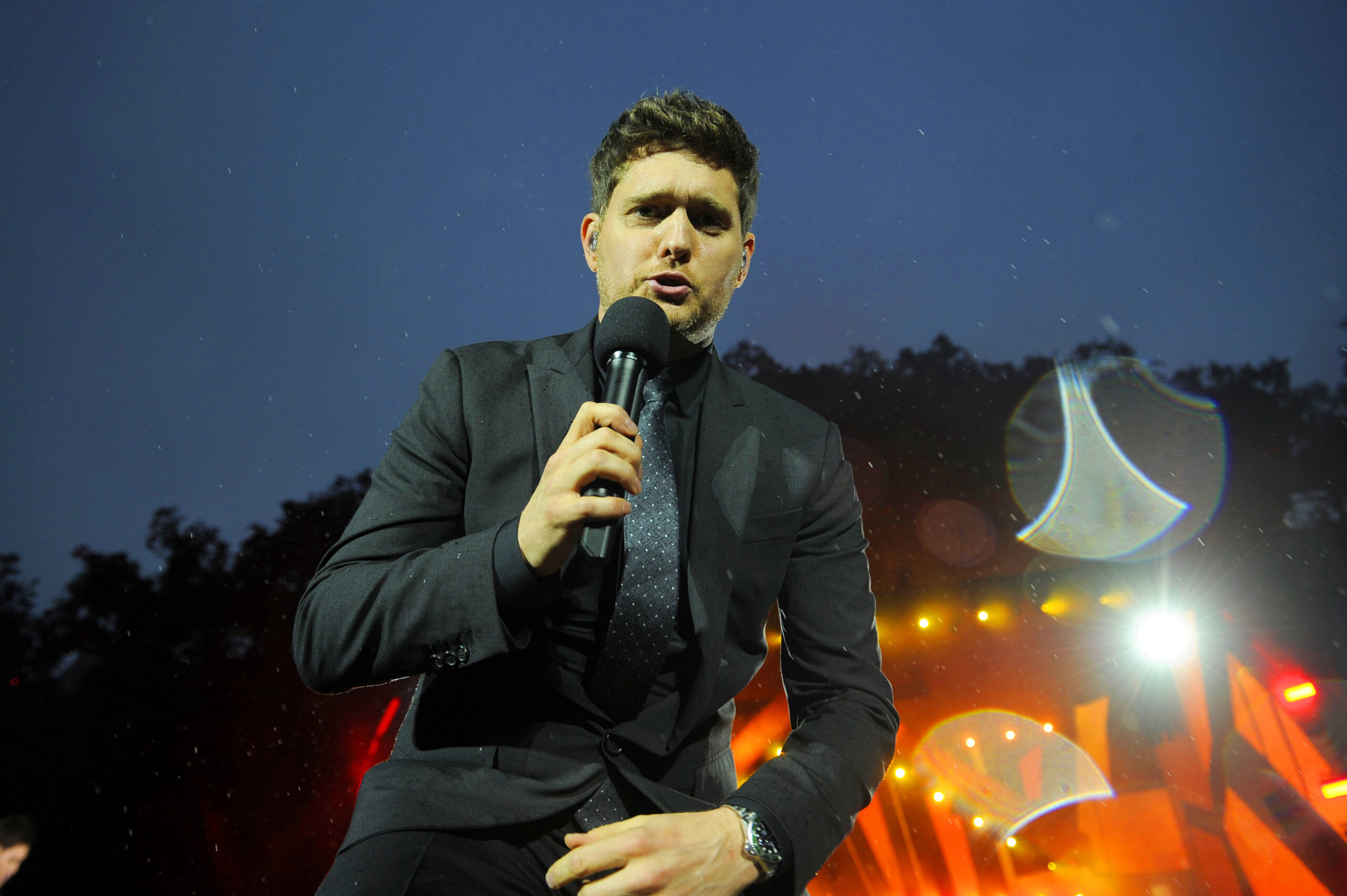 Michael Buble performing at British Summer Time 2018