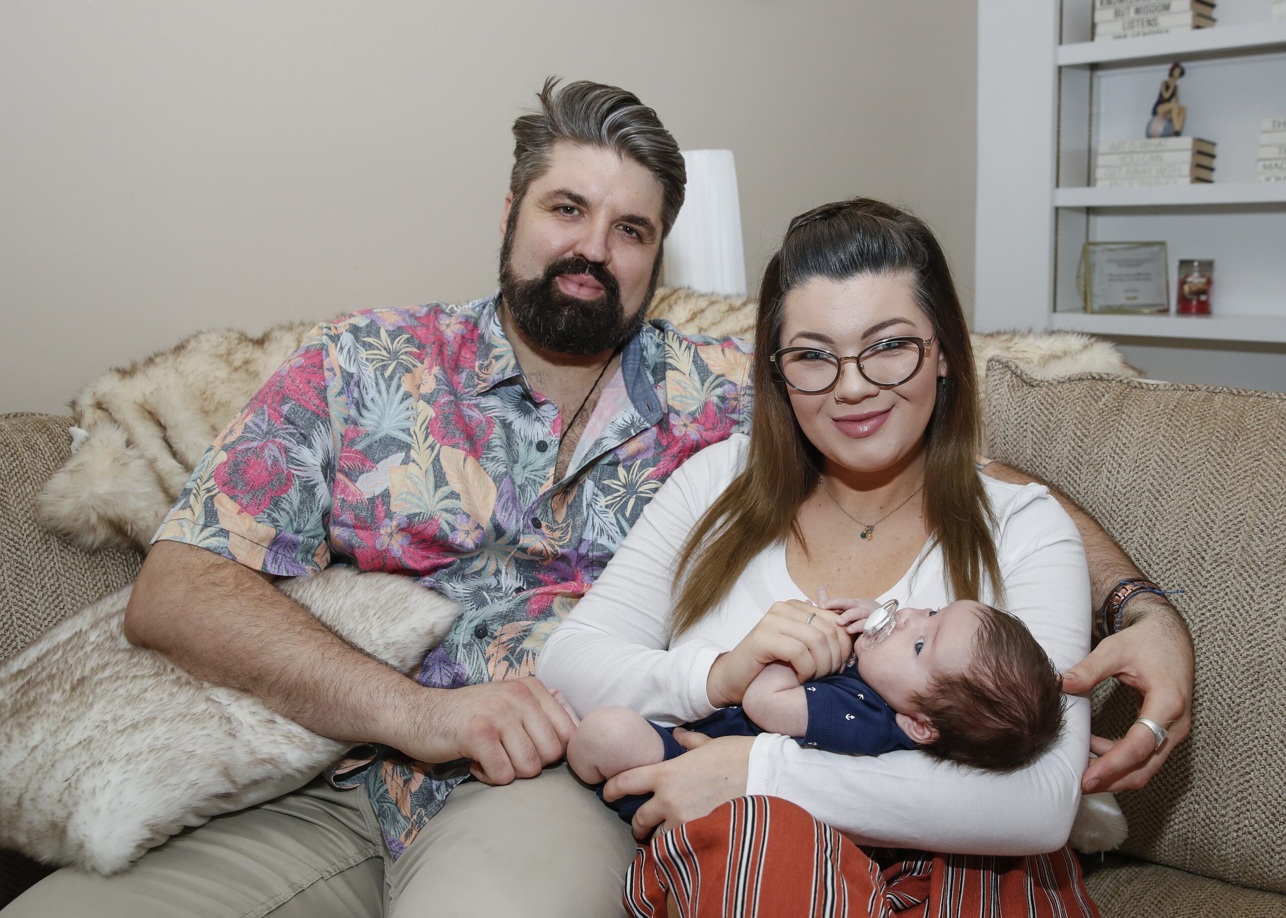 Amber Portwood with her baby James in Indianapolis