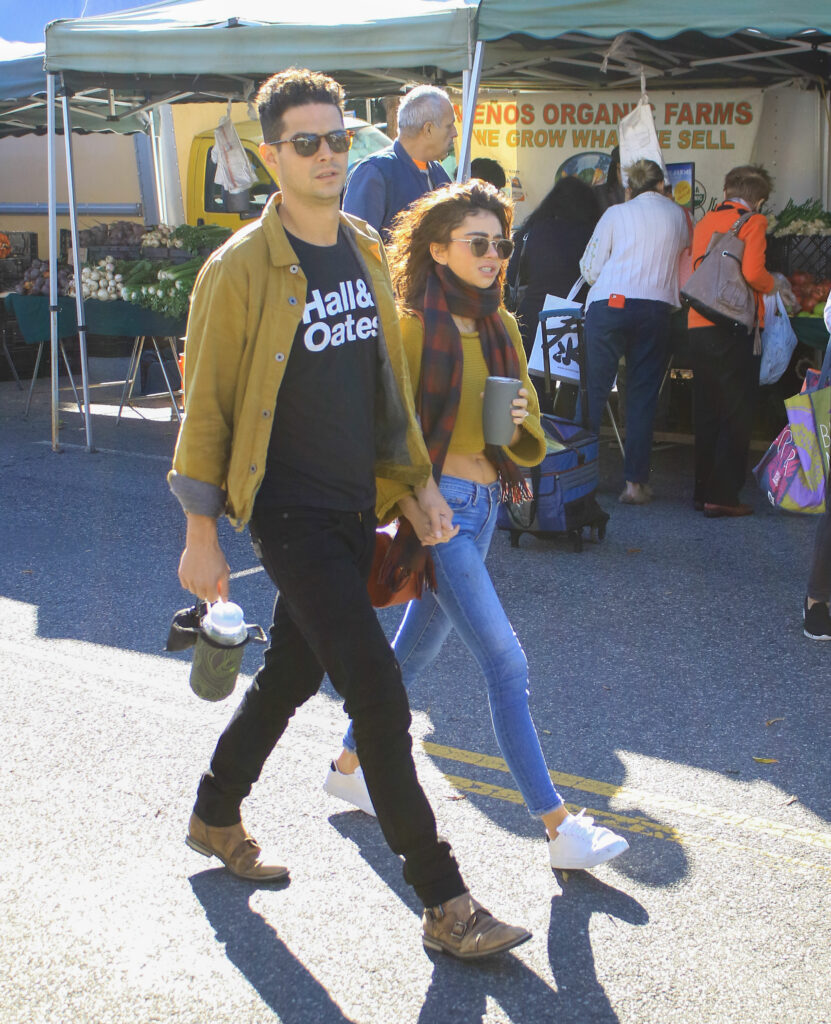 Sarah Hyland and Wells Adams out and about