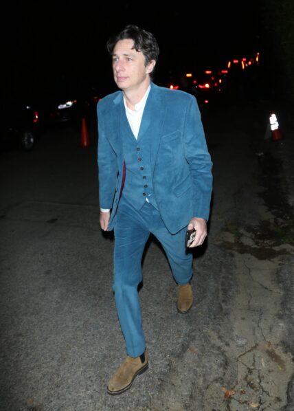 Zach Braff was seen leaving the William Morris Endeavor Pre Oscar Party in Beverly Hills CA