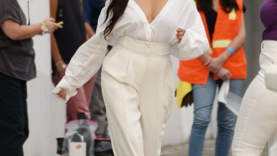 Shay Mitchell bust dance moves at Revlon commercial shoot