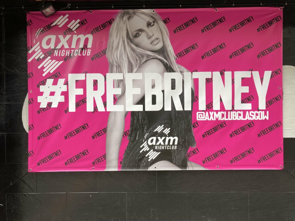 apos Free Britney apos sign outside nightclub