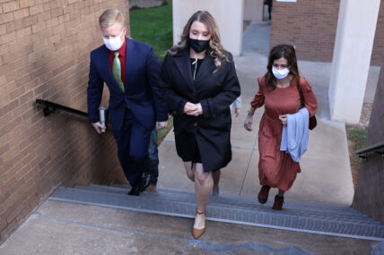 Josh Duggar sentencing, Anna Duggar Leaving Court