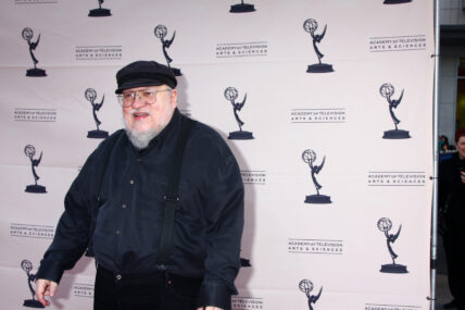 George R.R. Martin arrives at "An Evening with The Game of Thrones" hosted by the Academy of Television Arts and Sciences