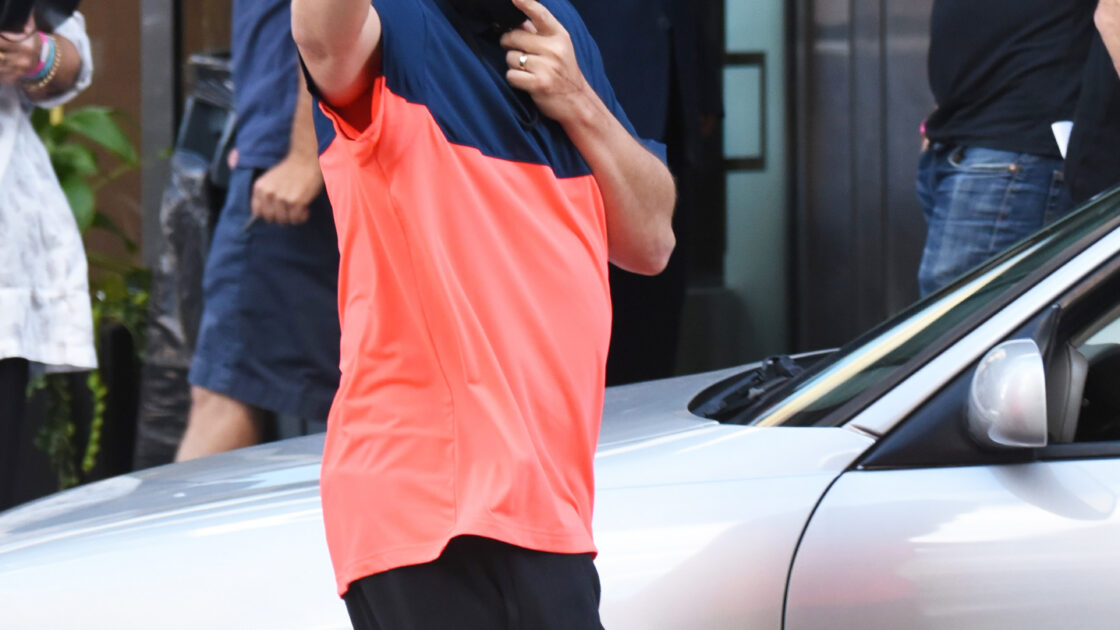 Adam Sandler is seen filming new Netflix movie 'Hustle' on the streets of Philadelphia.