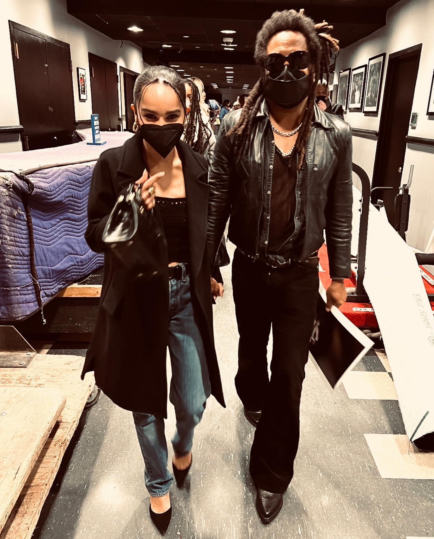 Lenny Kravitz and Zoe Kravitz