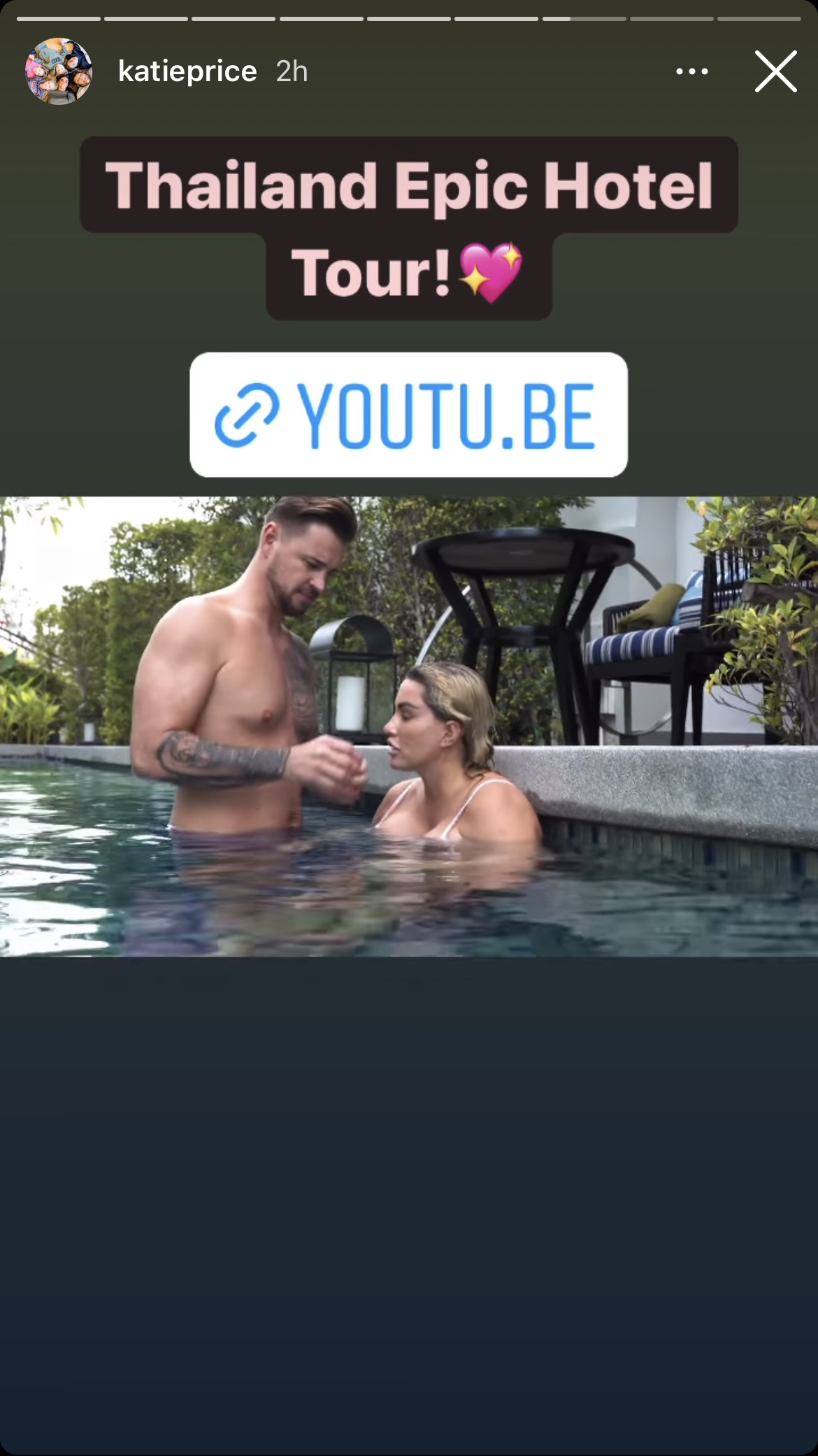 Katie Price's post on her Instagram story