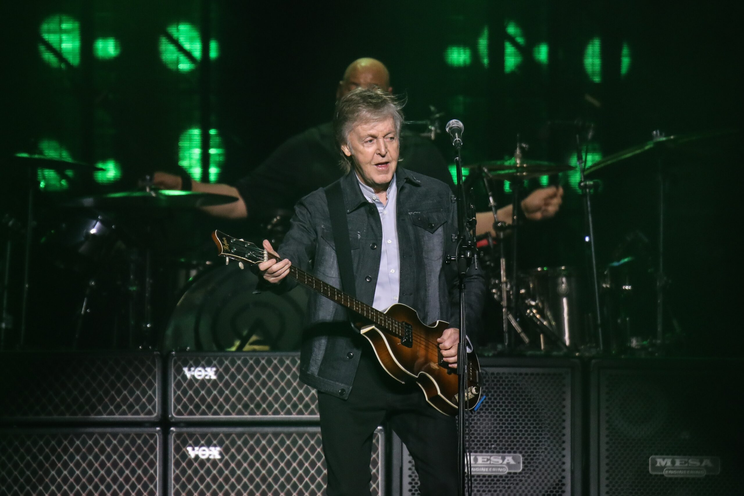 Paul McCartney performing his 'Freshen Up' tour in Paris