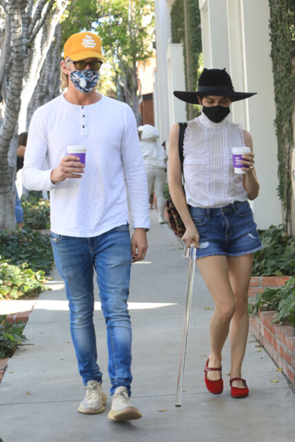 Selma Blair and Ron Carlson out in west Hollywood