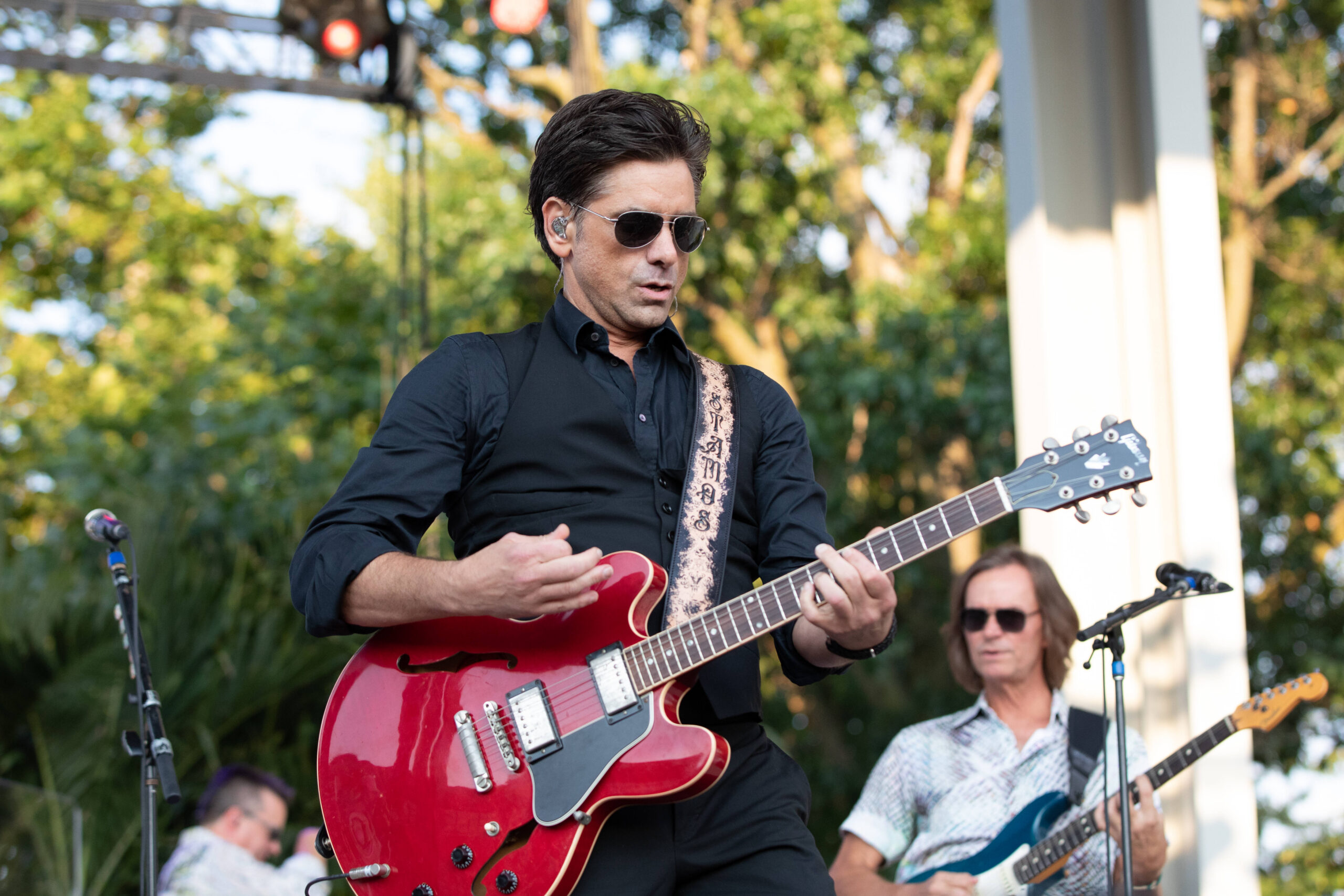 JOHN STAMOS performs with THE BEACH BOYS at the Indiana State Fair free stage on August 20, 2021 in Indianapolis, Indiana.