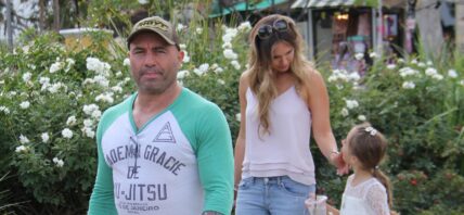 Joe Rogan and Family in Calabasas