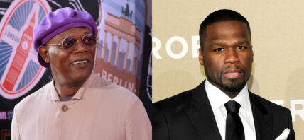 Samuel L. Jackson and 50 Cent portraits