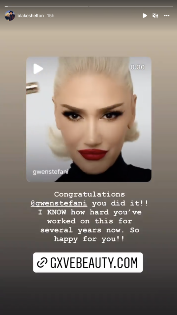 Blake Shelton's post