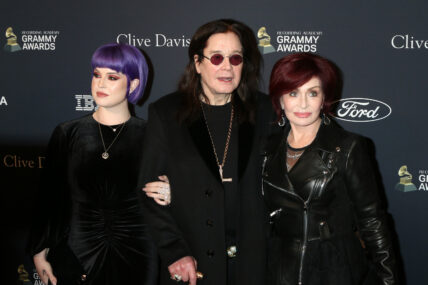 Sharon Osbourne, Kelly Osbourne & Ozzy Osbourne at the 2020 Clive Davis Pre-Grammy Party