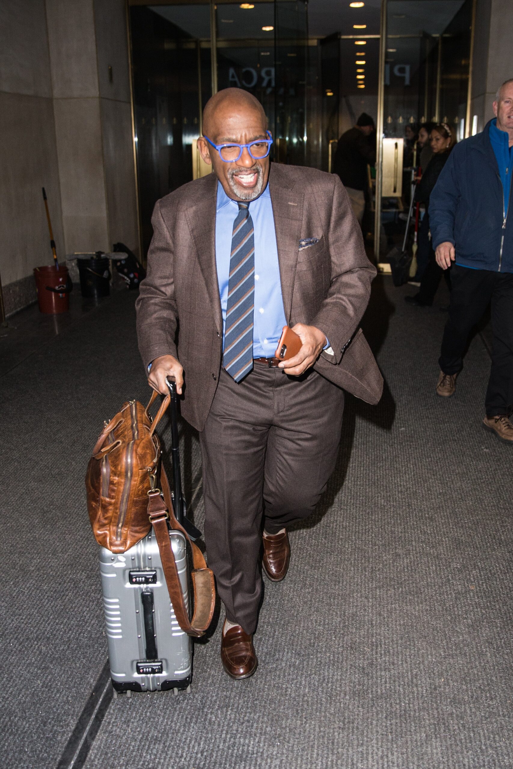 Al Roker is seen leaving the Today Show