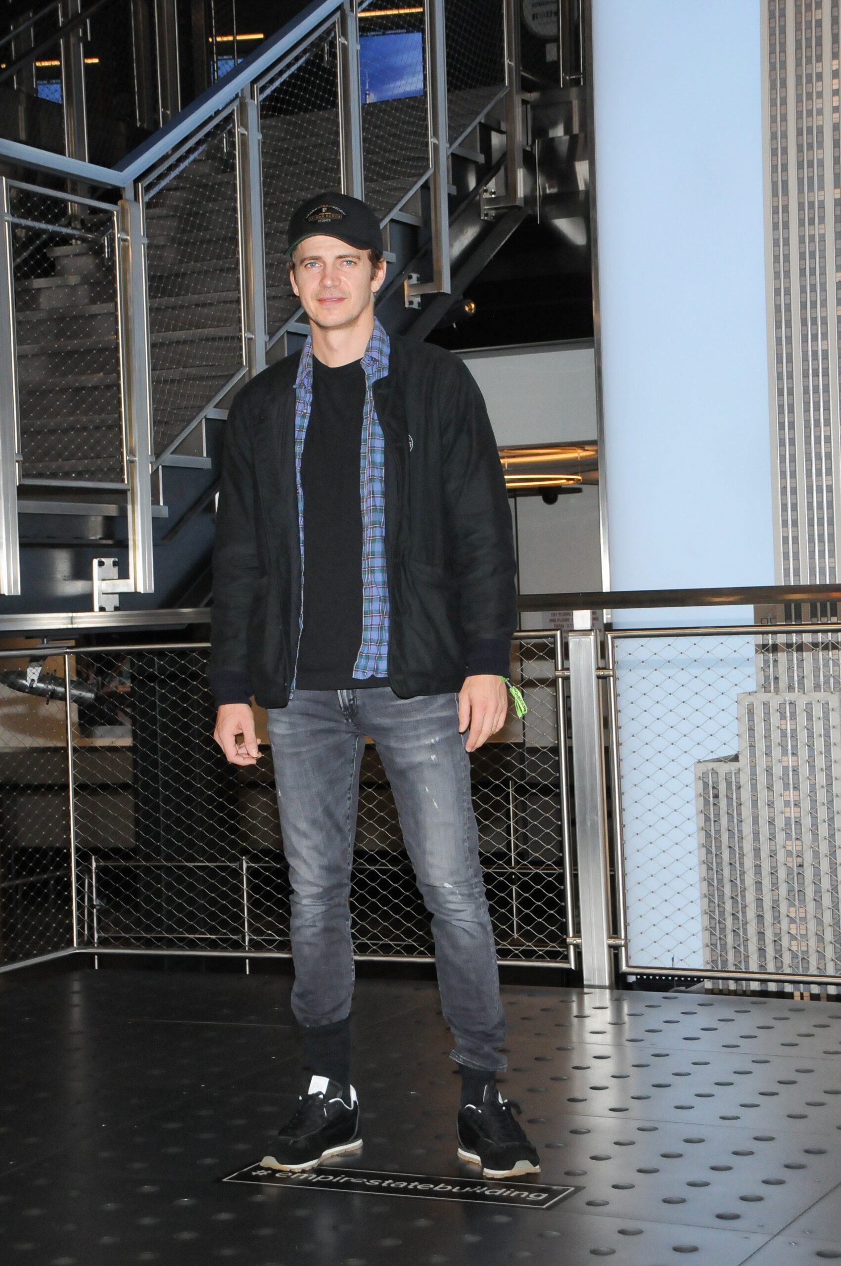 Hayden Christensen visits the Empire State Building in New York US - 08 Oct 2021