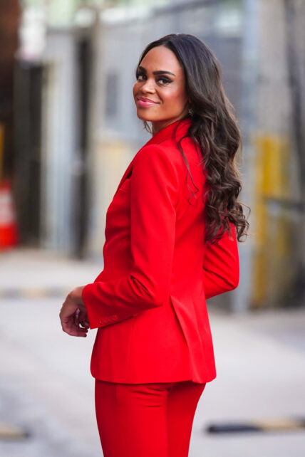 Michelle Young arriving at the apos Jimmy Kimmel Live apos