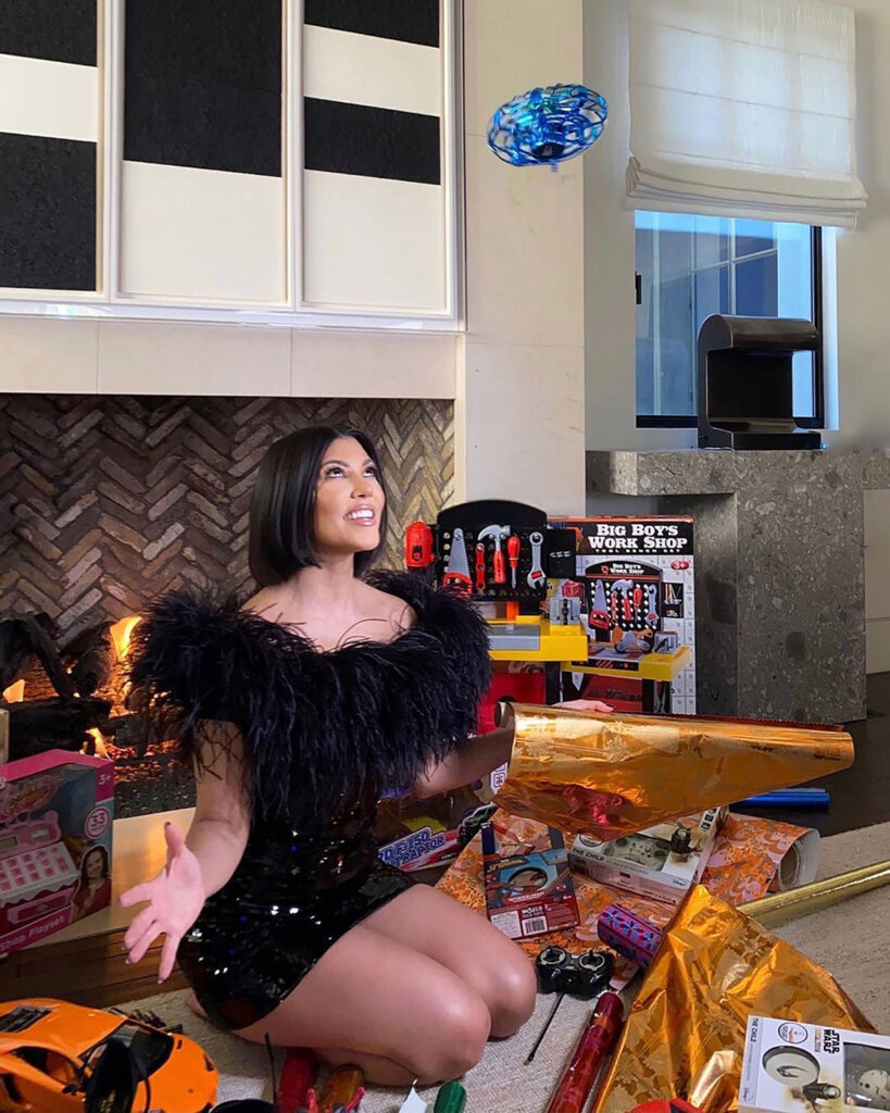 Kim and Kourtney Kardashian offer fellow parents advice on shopping for kids Christmas presents