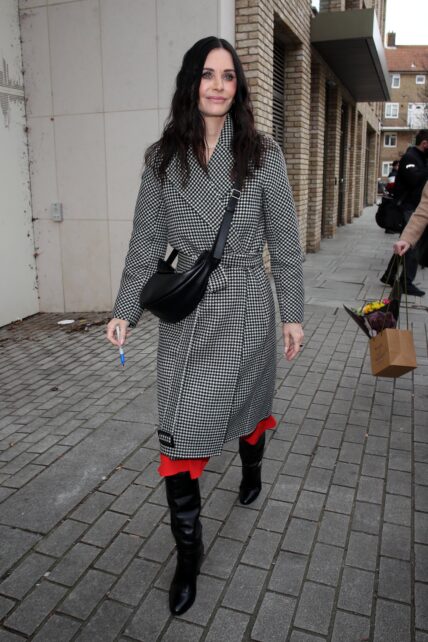 Courteney Cox leaving the John Bishop show at Riverside studio apos s in West London