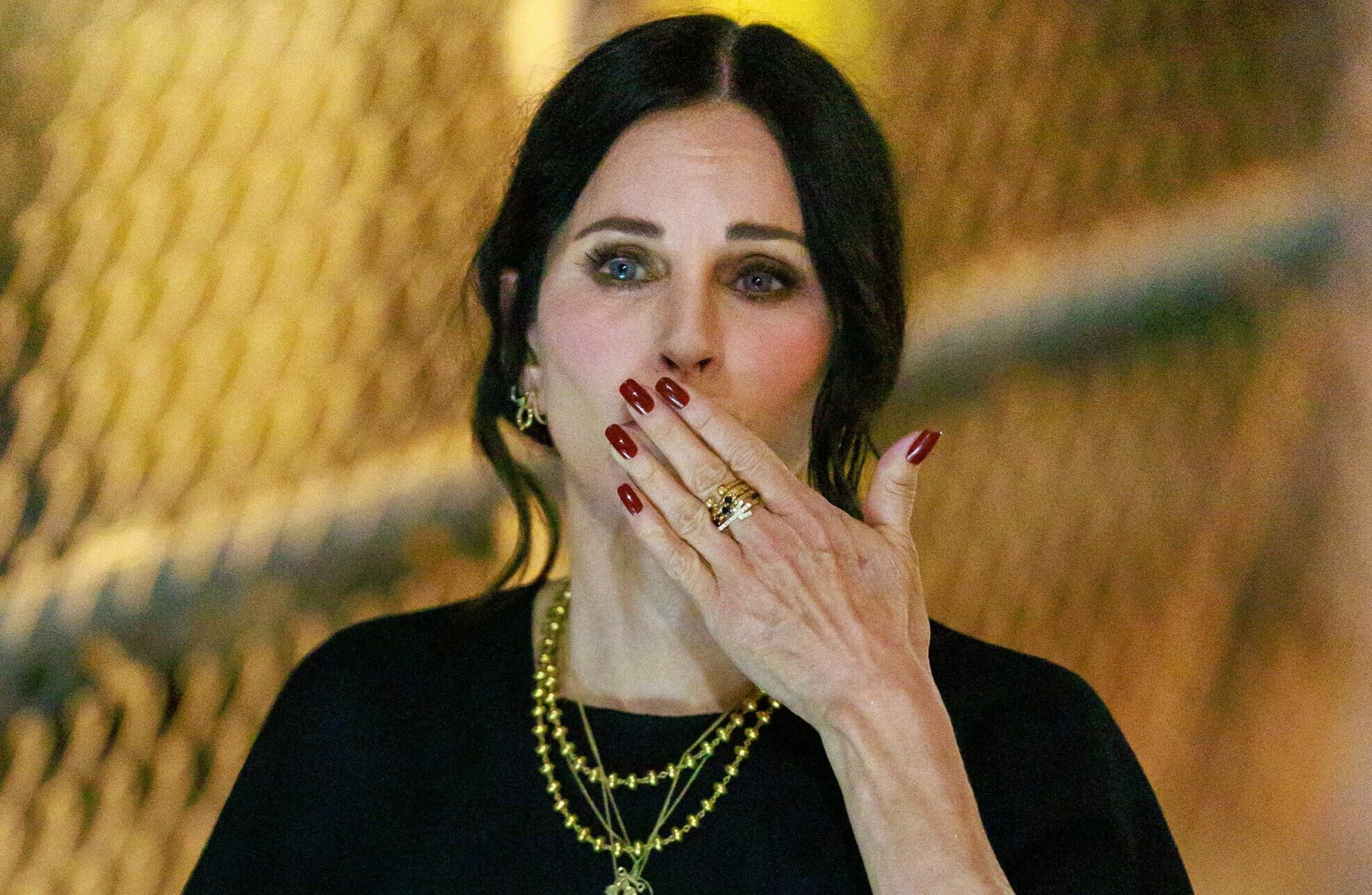 Courteney Cox at Kimmel