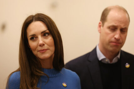 The Duke and Duchess of Cambridge Prince William and Catherine visit the Ukrainian Cultural Centre in London