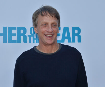 Tony Hawk at the "Father of the Year" premiere in Los Angeles
