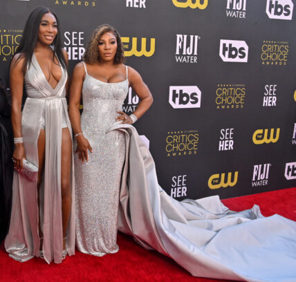 Venus Williams and Serena Williams at the Critics Choice Awards in Los Angeles