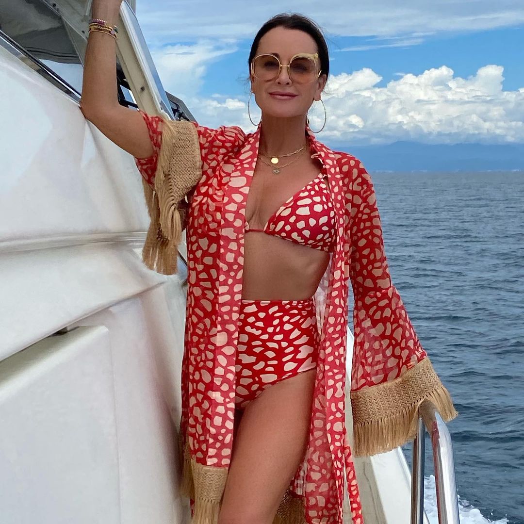 Kyle Richards posing for the camera.