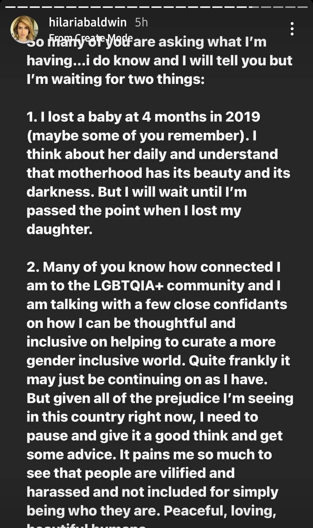 Hilaria Baldwin debuts baby bump