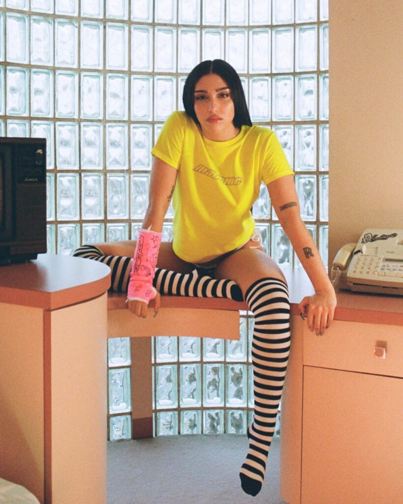 Lourdes Leon posing.