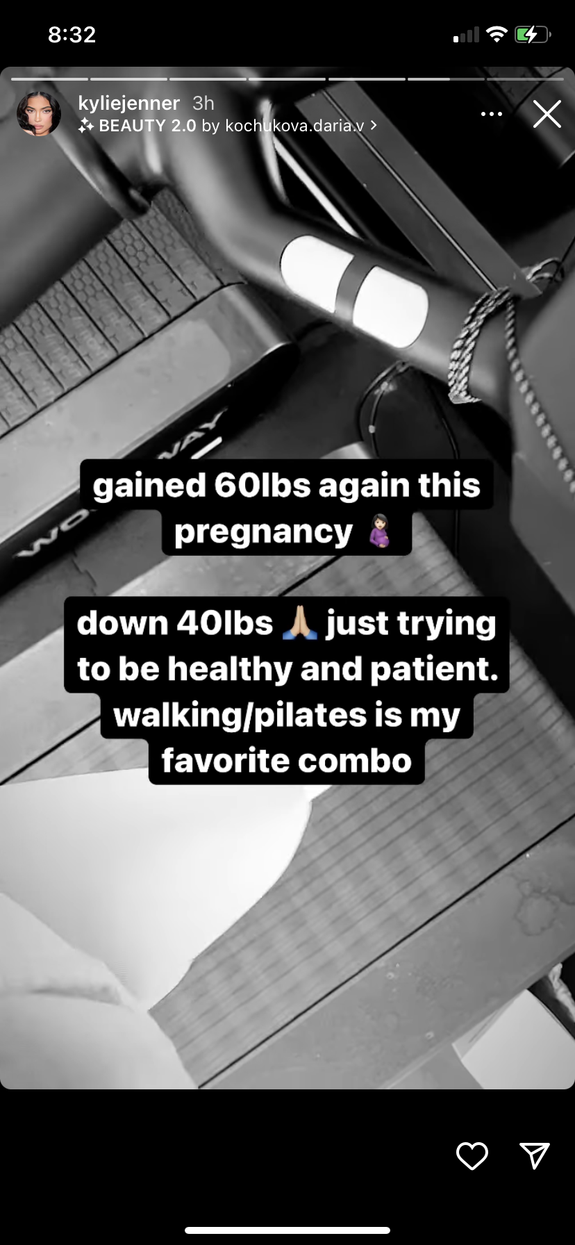 Kylie Jenner admits gaining 60 lbs