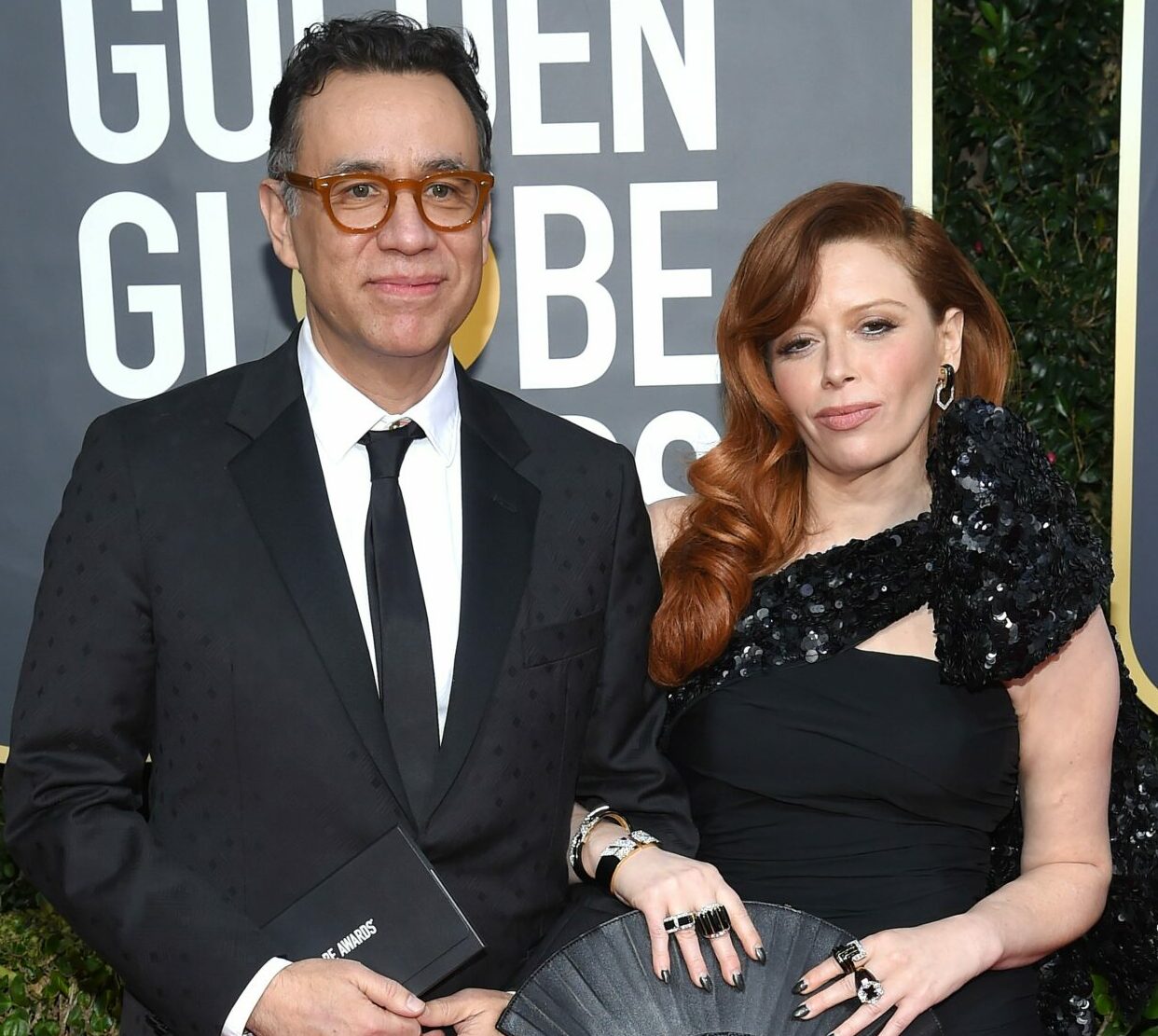 77th Golden Globe Awards - Arrivals. 05 Jan 2020 Pictured: Fred Armisen and Natasha Lyonne.