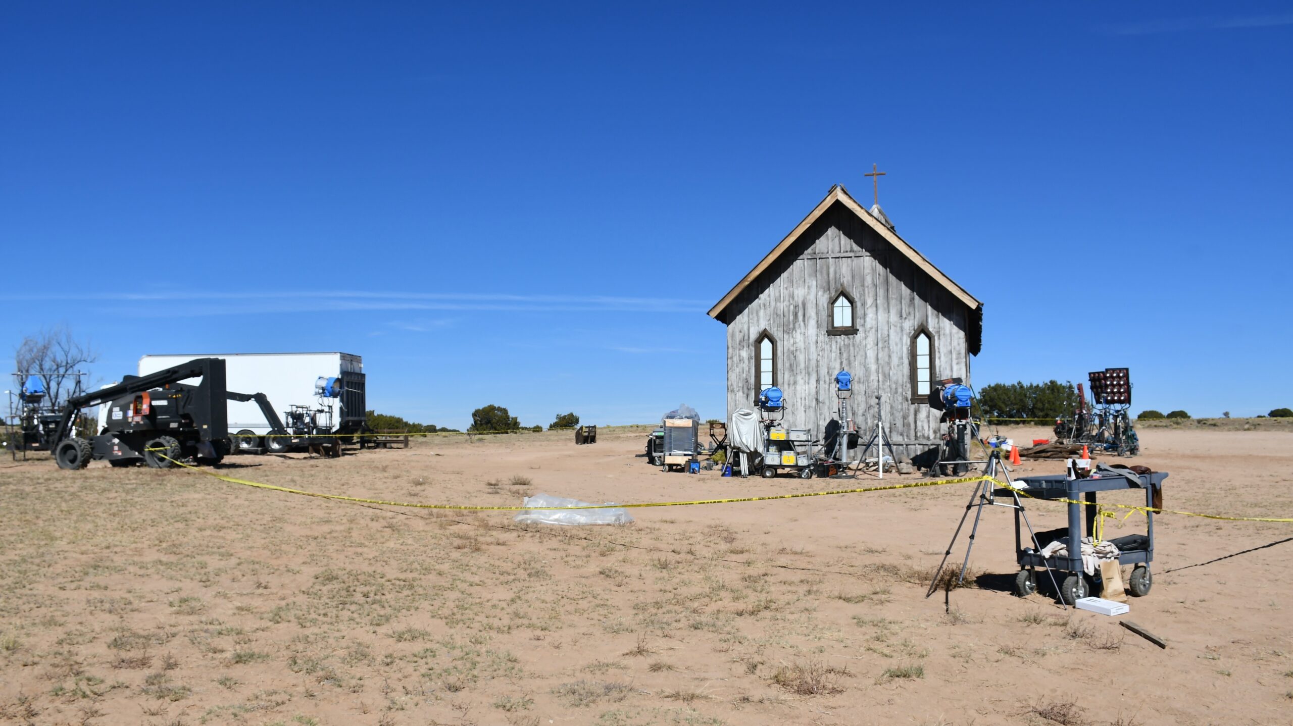 Police release photos from the set of Rust after fatal shooting