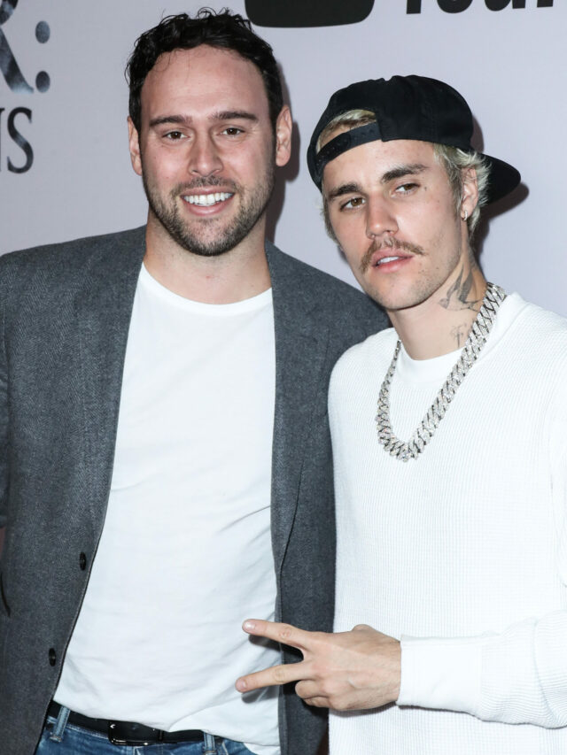 Scooter Braun and Justin Bieber at the Los Angeles Premiere Of YouTube Originals' 'Justin Bieber: Seasons'