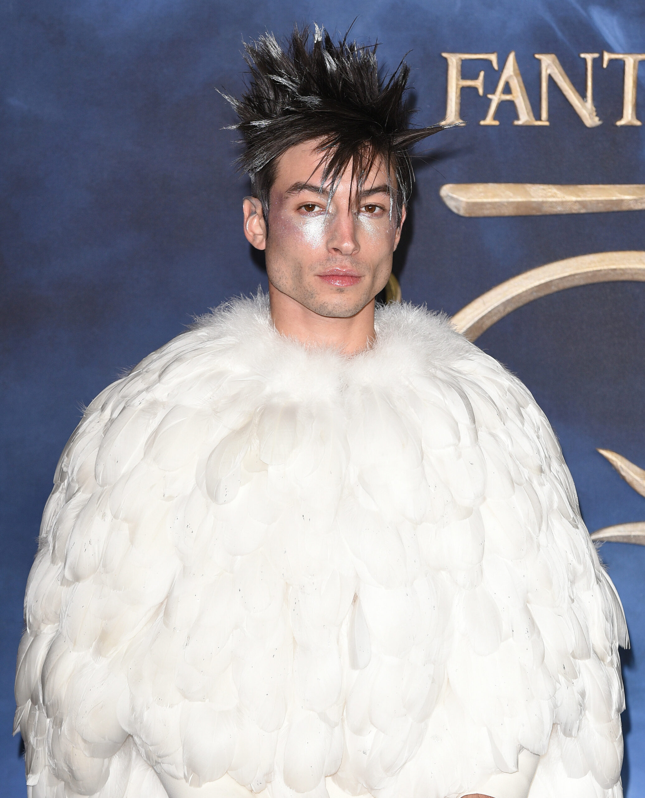 Ezra Miller at The UK Premiere of Fantastic Beasts: The Crimes Of Grindelwald