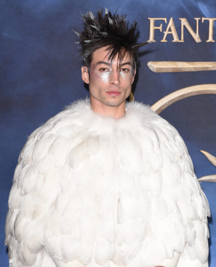 Ezra Miller at The UK Premiere of Fantastic Beasts: The Crimes Of Grindelwald